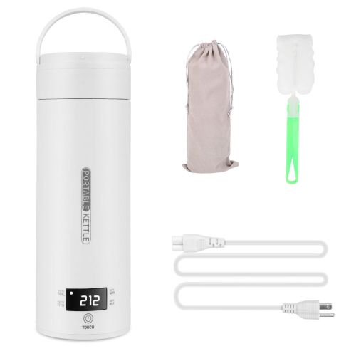 17Oz Travel Electric Kettle Portable Tea Coffee Kettle Stainless Steel Water Boiler with 4 Temperature Preset Modes Inbuilt Handle for Home Offic 17Oz Travel Electric Kettle Portable Tea Coffee Kettle Stainless Steel Water Boiler with 4 Temperature Preset Modes Inbuilt Handle for Home Offic